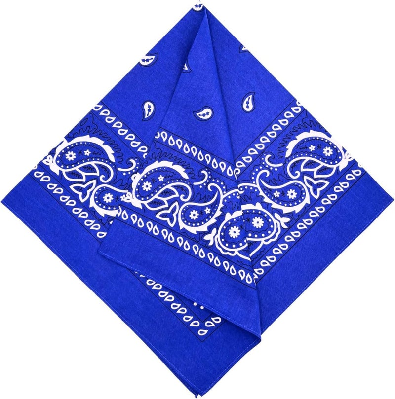 MD Style Extra Large Bandana 27” x 27” 100% Cotton for Men & Women Paisley Handkerchief Headband Scarf Jumbo Bandanas - Image 2